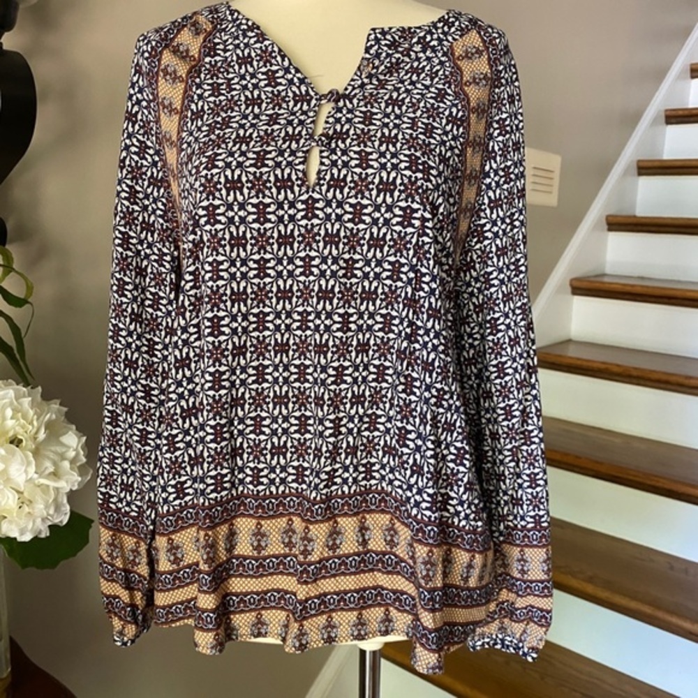 Anthropologie 11.1 Tylho Aubina Peasant Top - Picture 5 of 8